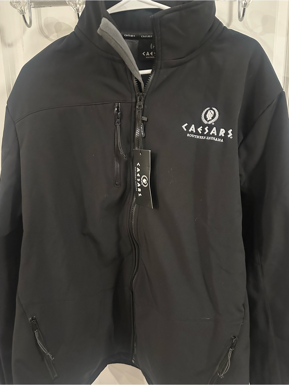 Caesars Southern Indiana Men's Black Performance Softshell Jacket